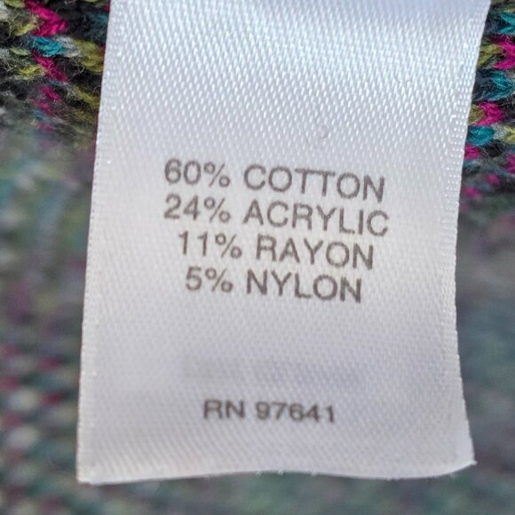 J. JILL Black Floral Jacquard Long Sweater Duster Coat Cardigan w/ Pockets XS - Picture 11 of 12